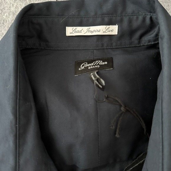 Good Man Brand Long Sleeve Button Down Dress Shirt, Blue, Casual L - Picture 4 of 16